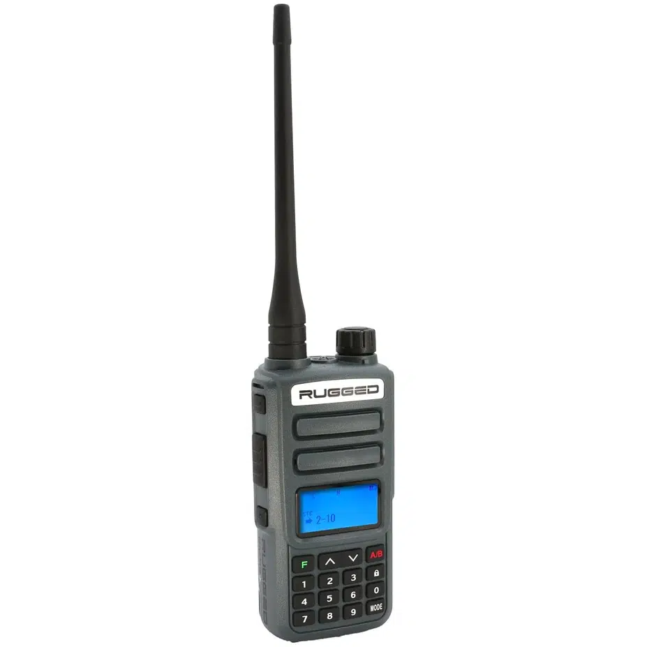 Rugged GMR2 PLUS GMRS and FRS Two Way Handheld Radio with Removable Antenna